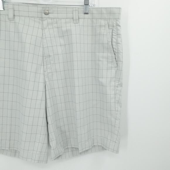 Callaway Shorts Men 40 Gray Plaid X Series Chino Golf Stretch Casual Lightweight - Picture 9 of 13